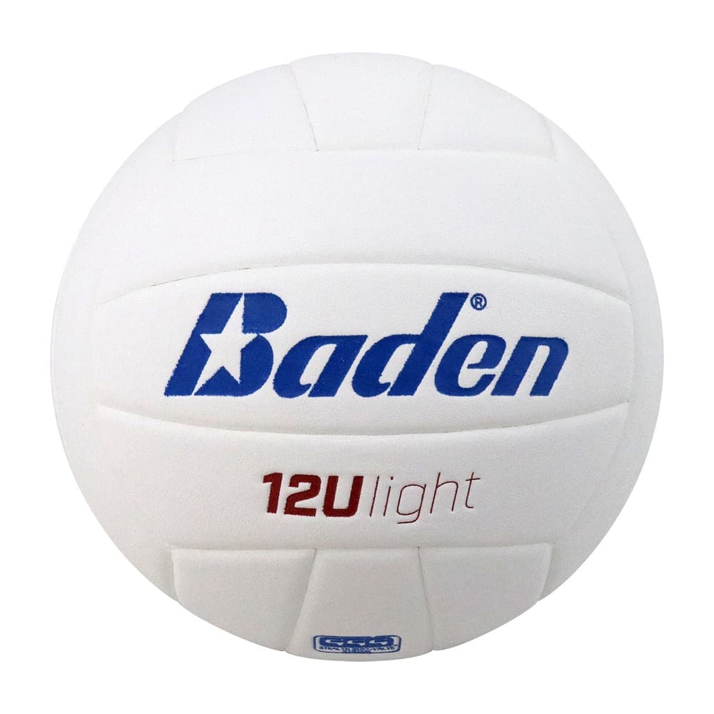 12U Light Microfiber Volleyball in White from Baden