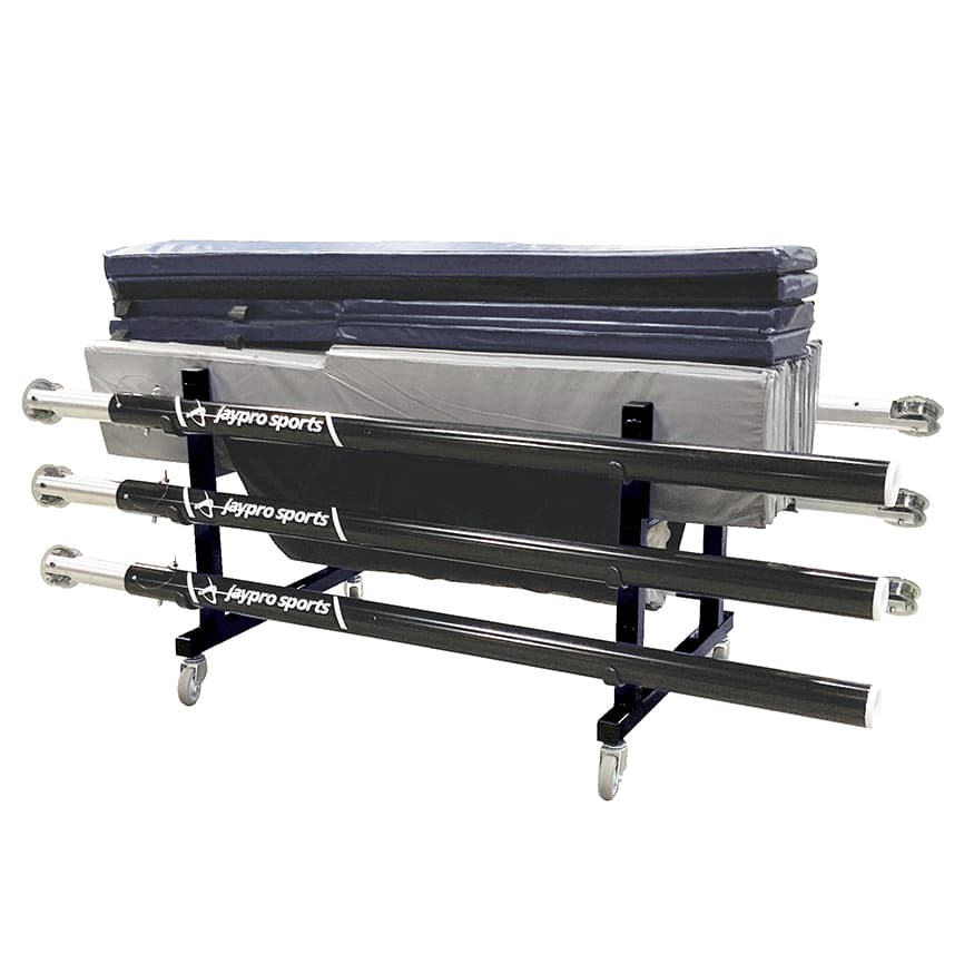 Volleyball Equipment Carrier (48 in.L x 36 in.W - 6 Poles) - Deluxe from Jaypro Sports