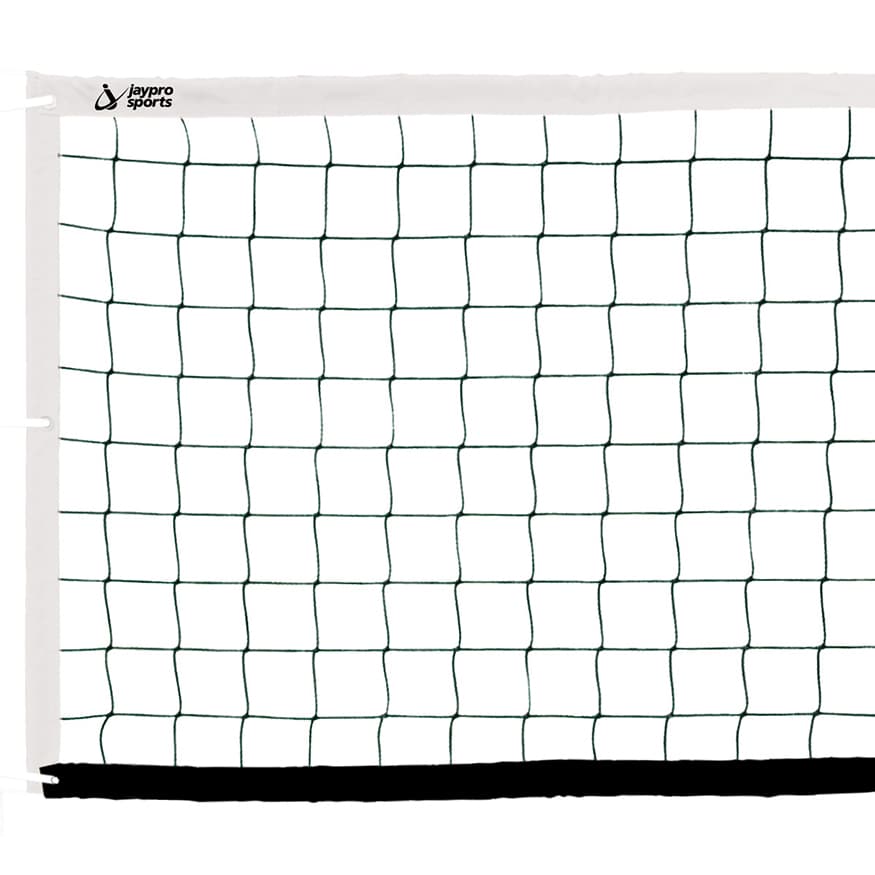 Beach Volleyball Replacement Net (4 in. Sq. - #36 Nylon Netting) - Collegiate Beach Size (28 ft.L x 39 in.H) (Black) from Jaypro Sports