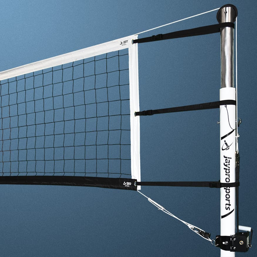 Beach Volleyball Replacement Net (4 in. Sq. - #36 Nylon Netting) - Standard Beach Size (32 ft.L x 39 in.H) (Black) from Jaypro Sports