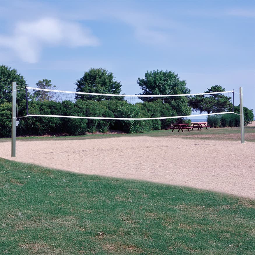 Outdoor Volleyball System - Coastal Competition - (4 in.) (Square Post) from Jaypro Sports