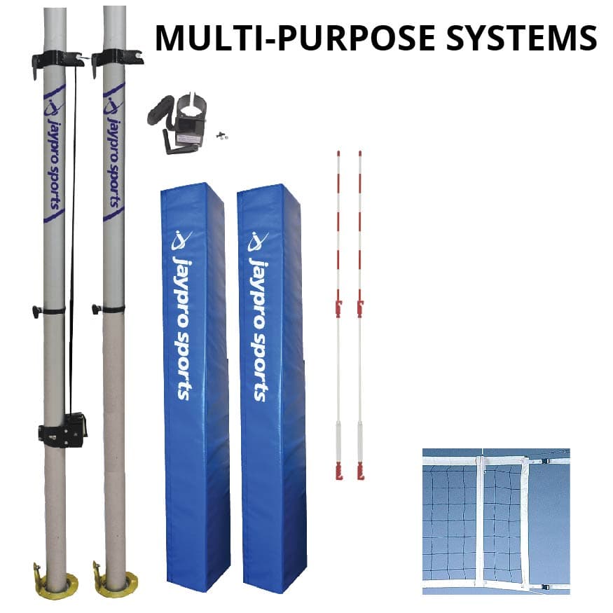 Multi-Sport Net System (2 in. (51mm) - Canadian Floor Sleeve) from Jaypro Sports