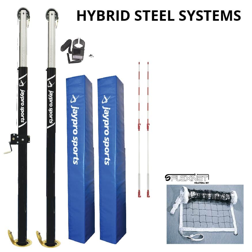 Hybrid Steel Net System (3-1/2 in. Floor Sleeve) from Jaypro Sports