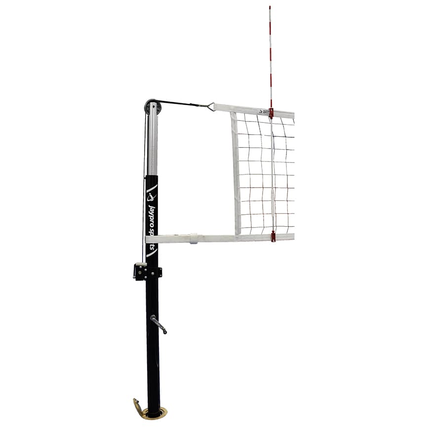 PowerLite Volleyball System with custom graphics (3 in. Floor Sleeve) - NFHS, NCAA, USVBA Compliant from Jaypro Sports