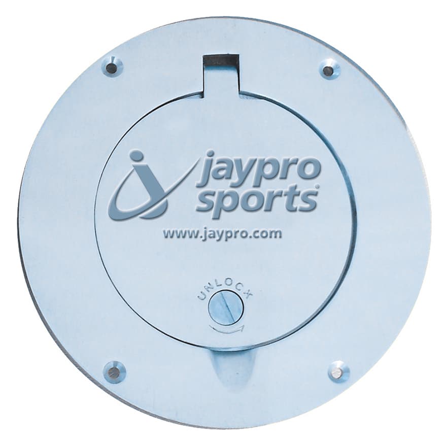 Floor Sleeve Replacement Chrome Cover Plate (7-1/2 in.) from Jaypro Sports