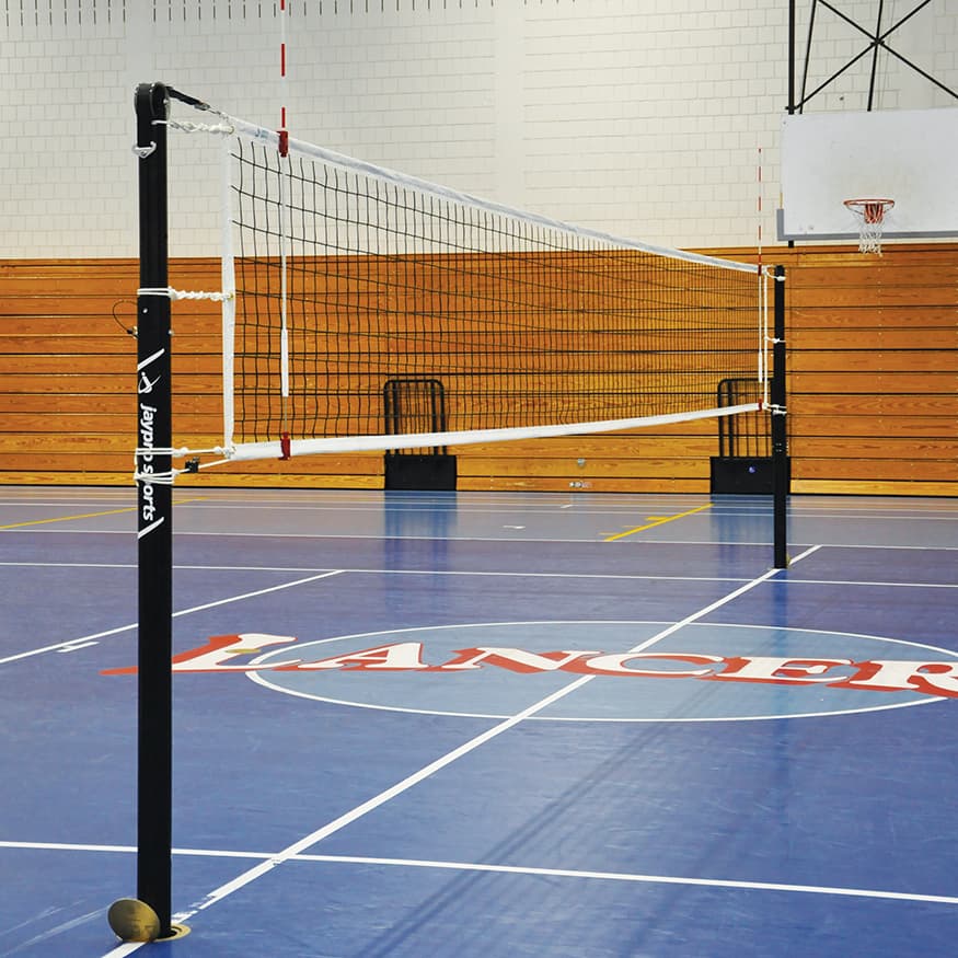 Carbon Ultralite Volleyball Deluxe Package (3-1/2 in. Floor Sleeve) - NFHS, NCAA, USVBA Compliant from Jaypro Sports