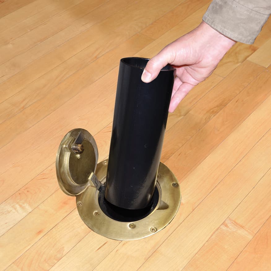 Floor Sleeve Reducer (3-1/2 in. ID to 2-3/8 in. Upright) from Jaypro Sports