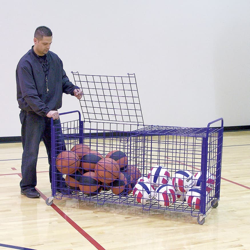 Ball Cart - ToteMaster Plus (35 Ball) (Blue) from Jaypro Sports