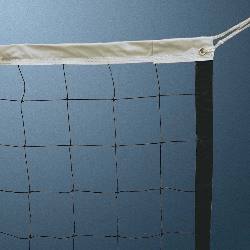 Volleyball Replacement Net with Steel Cable (2.5mm Poly Mesh) (32 ft.L x 36 in.H) (Black) from Jaypro Sports